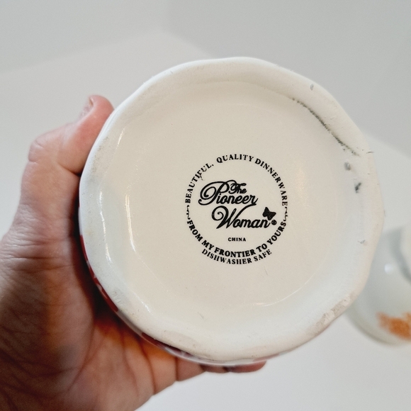 The Pioneer Woman Multicolored Floral Cream and Sugar Stoneware Set - Picture 5 of 7